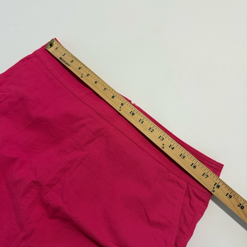Talbots Pink A-Line Skirt Stretch Pockets Back Zip Lined Sz 14 - Picture 8 of 9
